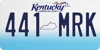KY license plate 441MRK