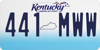 KY license plate 441MWW