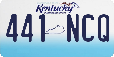 KY license plate 441NCQ