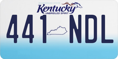 KY license plate 441NDL