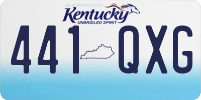 KY license plate 441QXG
