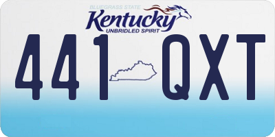KY license plate 441QXT