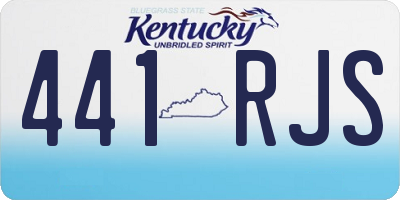 KY license plate 441RJS