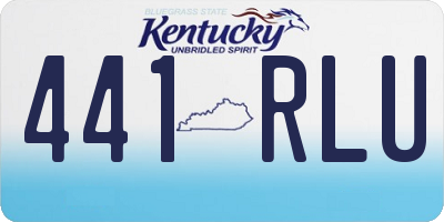 KY license plate 441RLU