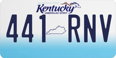 KY license plate 441RNV