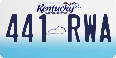 KY license plate 441RWA