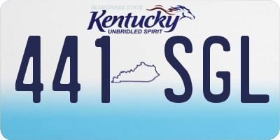 KY license plate 441SGL