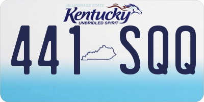 KY license plate 441SQQ