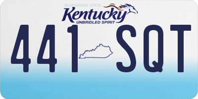 KY license plate 441SQT