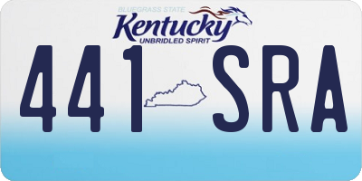 KY license plate 441SRA