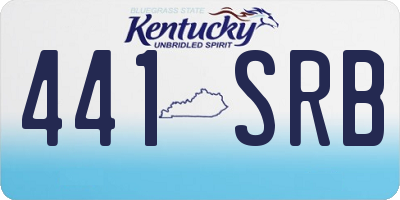 KY license plate 441SRB