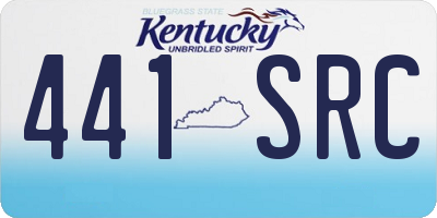 KY license plate 441SRC