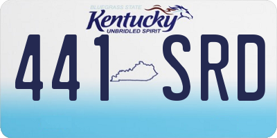 KY license plate 441SRD