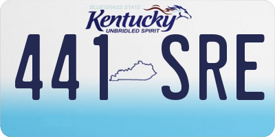 KY license plate 441SRE