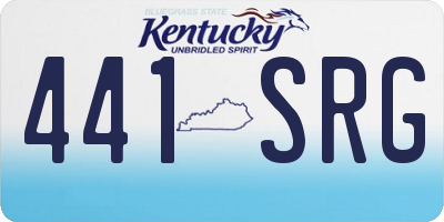 KY license plate 441SRG