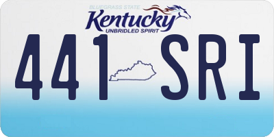 KY license plate 441SRI