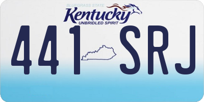 KY license plate 441SRJ