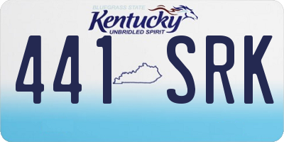 KY license plate 441SRK