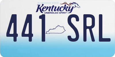 KY license plate 441SRL