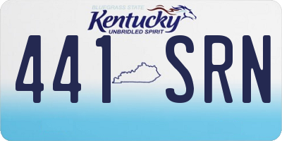KY license plate 441SRN