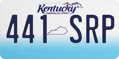 KY license plate 441SRP
