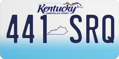 KY license plate 441SRQ