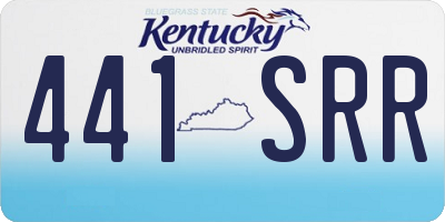KY license plate 441SRR