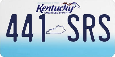 KY license plate 441SRS