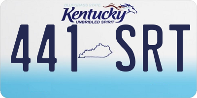 KY license plate 441SRT
