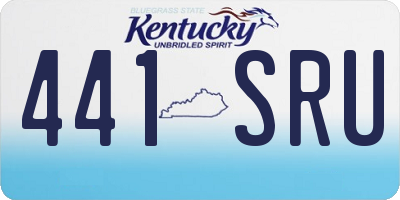 KY license plate 441SRU