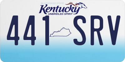 KY license plate 441SRV