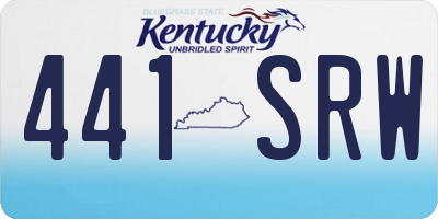 KY license plate 441SRW