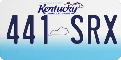 KY license plate 441SRX