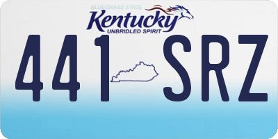 KY license plate 441SRZ