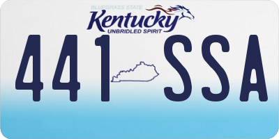KY license plate 441SSA