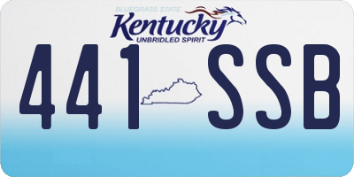 KY license plate 441SSB