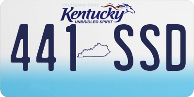 KY license plate 441SSD