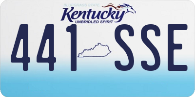 KY license plate 441SSE