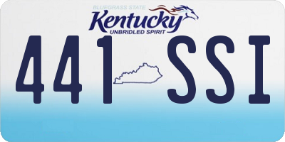 KY license plate 441SSI
