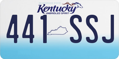 KY license plate 441SSJ