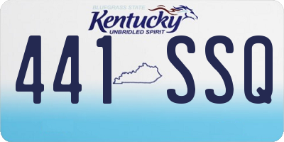 KY license plate 441SSQ
