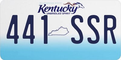 KY license plate 441SSR