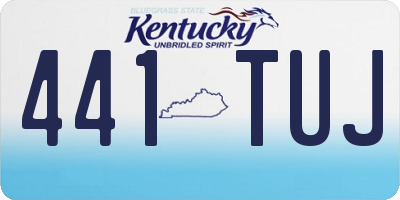 KY license plate 441TUJ