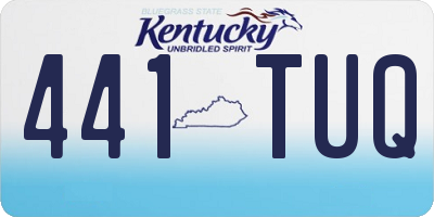 KY license plate 441TUQ
