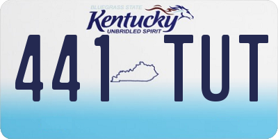 KY license plate 441TUT
