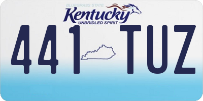 KY license plate 441TUZ