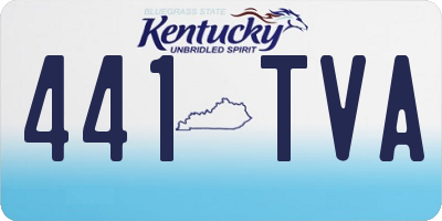 KY license plate 441TVA