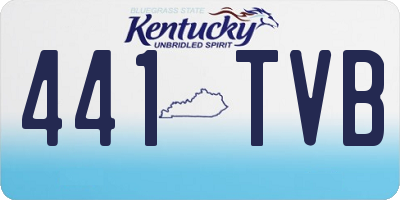 KY license plate 441TVB