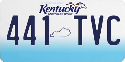 KY license plate 441TVC