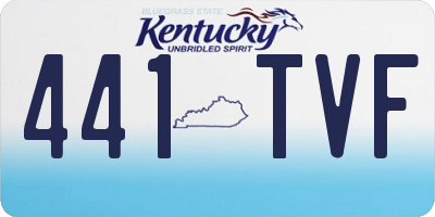 KY license plate 441TVF